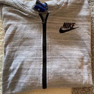 soulcycle x nike zip up hoodie grey size small